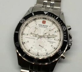 【送料無料】　腕時計　スイスメンズシルバークロノグラフウォッチswiss military hanowa flagship 065183 mens silver ss chronograph watch