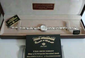 【送料無料】　腕時計　ジュールステンレススチールベゼルレディースブレスレットウォッチjules jurgesen stainless steel bezel crystals ladies bracelet quartz watch 7728w