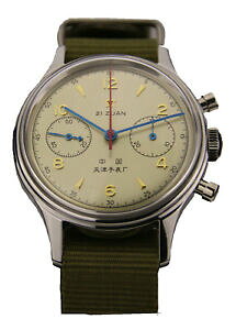 �y���������z�@�r���v�@�V�[�K���N���m�O���t�p�C���b�ggenuine seagull chronograph man wristwatch pilot icail reissue 304 st19 1963