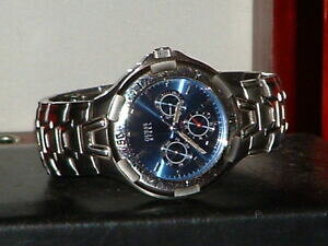 �y���������z�@�r���v�@�X�`�[���X�|�[�c�A�i���O�E�H�b�`preowned men�fs guess waterpro steel i90111g2 sport analog watch
