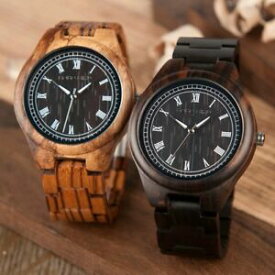 【送料無料】　腕時計　ローマシマウマbobo bird wo18o19bobo bird wo18o19 wood watch ebony zebra wooden watches for men white roman numb