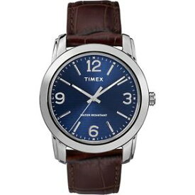 【送料無料】　腕時計　メーターtimex tw2r86800, mens basics brown leather watch, 39mm, 30 meter wr