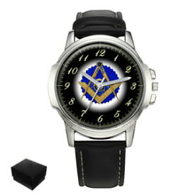 【送料無料】　腕時計　スクエアコンパスメイソンメンズウォッチsquare amp; compasses masonic mason gents mens wrist watch gift engraving