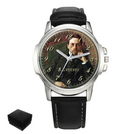 【送料無料】　腕時計　アントンチェーホフロシアanton chekhov russian writer large wrist watch gift engraving