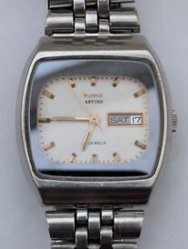 【送料無料】　腕時計　ビンテージウォッチvintage hmt arvind 21 jewels automatic day date watch