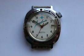 【送料無料】　腕時計　ソussrvostokamfibiyaダイバー200msoviet ussr vostok wrist watch amfibiya military diver 200 m