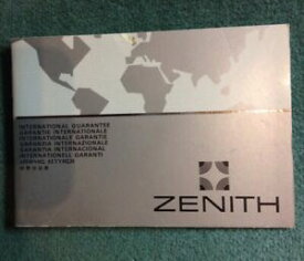 【送料無料】　腕時計　ブックレットビンテージzenith guarantee international paper warranty booklet vintage