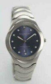 【送料無料】　腕時計　ケネスコールニューヨーク50mkenneth cole york blue mens stainless silver date 50m quartz battery watch