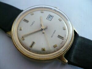 �y���������z�@�r���v�@�}�[�����Z���t�����Yvtg timex marlin automaticself wind mens date wristwatch~1960s