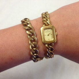 【送料無料】　腕時計　ジョアンリバースチェーンファッションウォッチjoan rivers classics wraparound ladies goldtone chain beautiful fashion watch