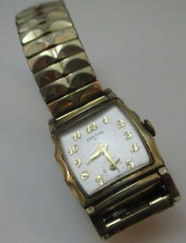 【送料無料】　腕時計　クロトンゴールドトーンcroton 17 jewel movement gold tone wrist watch **