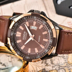 【送料無料】　腕時計　ウォッチマンレザープロモーションウォッチbeautiful watch military man leather date men watch promo