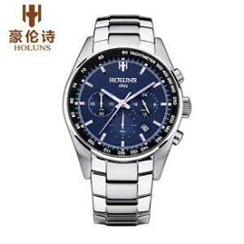 【送料無料】　腕時計　ラグジュアリーメンズクォーツサファイアウォッチミラースチールストラップビジネスholuns luxury mens quartz watch sapphire mirror steel strap business wristwatch