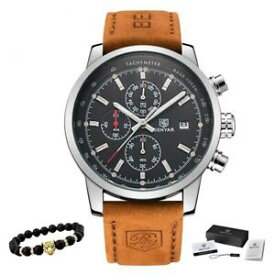 【送料無料】　腕時計　メンズブランドファッションクロノグラフスポーツウォッチmens luxury brand quartz watch fashion chronograph watch sports wrist leather