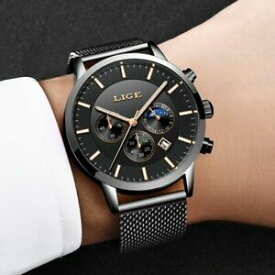【送料無料】　腕時計　メンズトップクロノグラフクラシックドレス listinglige mens top luxury elegant quartz chronograph classic dress wrist watch
