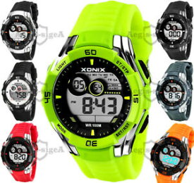 【送料無料】　腕時計　スポーティストップウォッチタイマーデジタルウォッチsporty digital watch xonix for him stopwatch timer wr100m