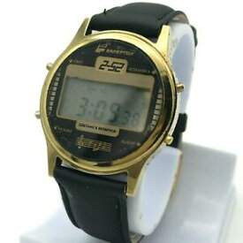 【送料無料】　腕時計　ヴィンテージクオーツアラームデジタルテストelektronika kamerton 252 55b vintage quartz watch alarm signal digital tested