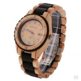 【送料無料】　腕時計　ビーウェルクォーツハンドメイドアナログ2x bewell watches wooden date quartz watches handmade natural analog wristwatch