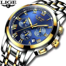 【送料無料】　腕時計　ブランドligeクロノグラフ wristwatches men luxury brand lige chronograph men sports wristwatches water