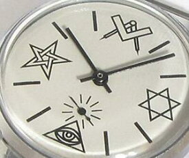 【送料無料】　腕時計　ビンテージソソunique rare vintage masonic masons pobeda soviet ussr wristwatch 1980s serviced