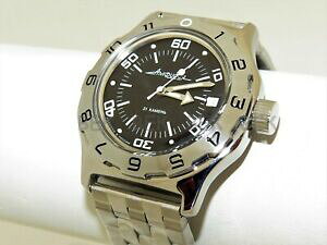 �y���������z�@�r���v�@���H�X�g�[�N���V�A�}�j���A���_�C�o�[vostok amphibian russian military man watch auto diver 200 m amphibia 100845