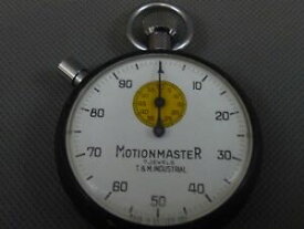 【送料無料】　腕時計　ビンテージストップウォッチvintage motionmaster stopwatch tamp;m industrial 100 second