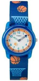 【送料無料】　腕時計　ユースアナログストラップバスケットボールウォッチtimex youth analogue blue strap basketball tw7c168004e watch