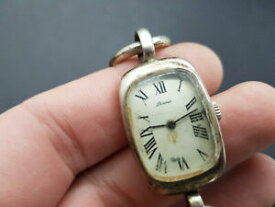 【送料無料】　腕時計　ヴィンテージレディシルバーソリッドvintage wristwatch sennenhund lady complete silver solid from annes 70