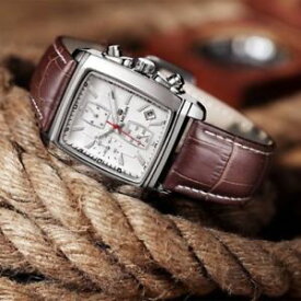 【送料無料】　腕時計　クロノグラフウォッチクラシックbeautiful luxury chronograph watch classic for men megir leather date