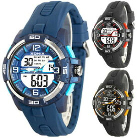 【送料無料】　腕時計　ウォッチメンズストップウォッチアラームタイマーライトxonix wr100m watch 1224h mens stopwatch alarm timer date light 2 time