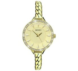 【送料無料】　腕時計　seksy womens wristwatch gold plated snp 2096