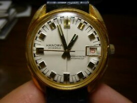 【送料無料】　腕時計　vintage hanowa men wristwatch swiss made23jewelsvintage hanowa men wristwatch swiss made 23 jewels