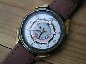【送料無料】　腕時計　メンズビンテージアラームソウォッチmens vintage watch luch alarm ussr quartz wrist watch