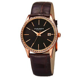 【送料無料】　腕時計　akribos xxiv womens classsic ak883bkr wrist watch