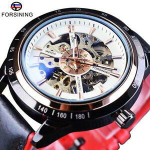 �y���������z�@�r���v�@�I�[�g�o�C�x���gmen automatic watches motorcycle design transparent genuine belt waterproof