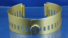 【送料無料】　腕時計　ヴィンテージラリーダイバーレーシングウォッチブレスレットvintage rally diver racing watch bracelet circa 1970s 20mm gold plated nos