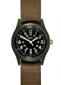 【送料無料】　腕時計　mwc 196070sベトナムパターンオリーブカーキー boxedmwc 196070s vietnam pattern military watch olive khaki boxed