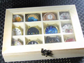 【送料無料】　腕時計　ケースロット12collection of 12 funny watches in wooden box with display case lot watches