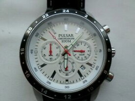 【送料無料】　腕時計　パルサークロノグラフクォーツpulsar vd53x055 chronograph 100m gents quartz watch