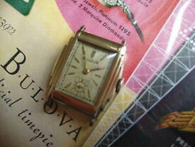 【送料無料】　腕時計　ブローヴァウォッチマン1930810k rgp 21jアールデコモデルbulova watch mans model circa 1930s nice cond 810k rgp 21j art deco