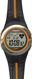 【送料無料】　腕時計　ダコタハートレートモニターオレンジdakota heart rate monitor orange, water resistant, measures heart rate, dk3690