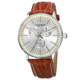 【送料無料】　腕時計　akribosxxivak838brクオーツmens akribos xxiv ak838br military time date complication quartz strap watch