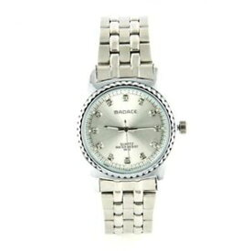 【送料無料】　腕時計　ウォッチシルバーbadaceluxury watch silver metal steel badace my watch