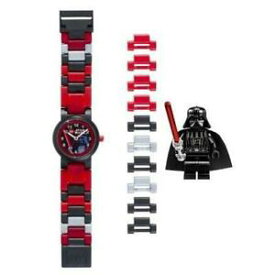 【送料無料】　腕時計　legoプラスチック8020301スターウォーズダースベーダーリンクlego kids 8020301 star wars darth vader plastic watch with link bracelet and