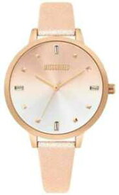 【送料無料】　腕時計　レディースローズゴールドレザートーンウォッチmissguided ladies rose gold leather two tone mg020rg watch