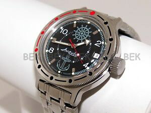 �y���������z�@�r���v�@���H�X�g�[�N���V�A�}�j���A���_�C�o�[vostok amphibian russian military man watch auto diver 200 m amphibia 420526