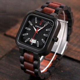 【送料無料】　腕時計　クオーツデザインユニークluxury wooden men wristwatches quartz design modern unique watches gift