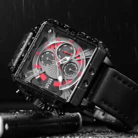 【送料無料】　腕時計　2018クオーツスポーツクロノグラフデート2018 men quartz sport watches men genuine leather chronograph date wristwatches