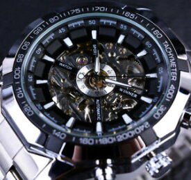 【送料無料】　腕時計　ステンレススチールメンズスケルトンスポーツデザインベゼルデザイナwatch stainless steel mens automatic skeleton sport design bezel luxury designe