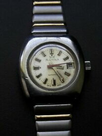 【送料無料】　腕時計　ビンテージスイスvintage womens wristwatch matina automatic, 21 jewels, swiss made